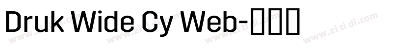 Druk Wide Cy Web字体转换 Druk Wide Cy Web字体转换